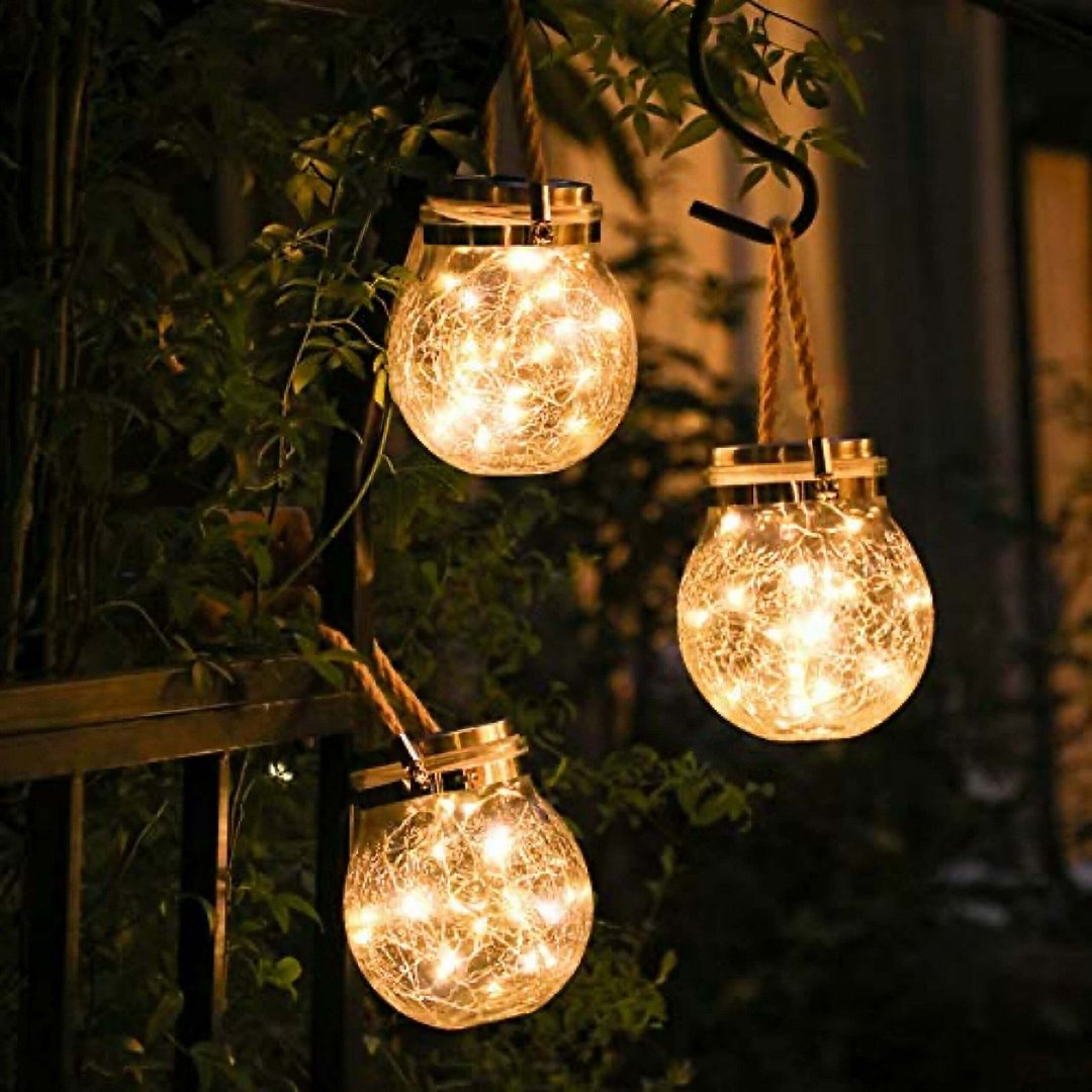 Sustainable Solar Glass Light for Eco-Friendly Outdoor and Home Decor